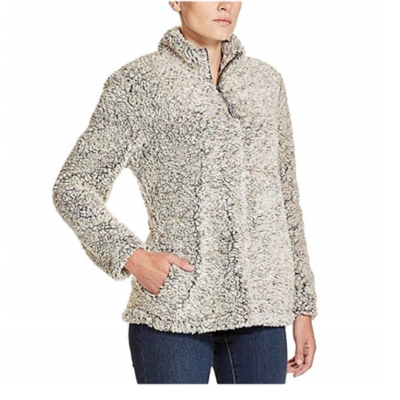 Weatherproof Vintage Frosty Tipped Sherpa Pullover - Picture 6 of 6